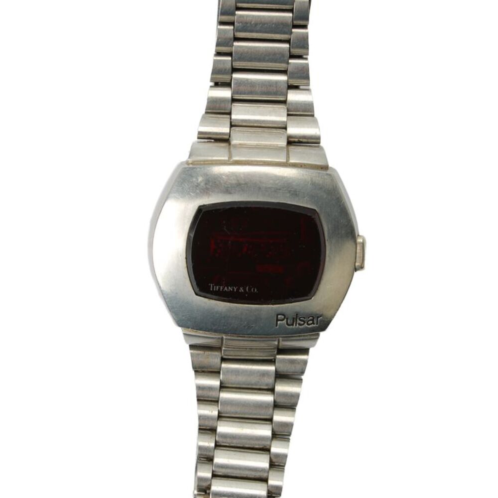 Pulsar x Tiffany & Co Unisex Vintage Stainless Steel P2 LED Digital Watch 40mm